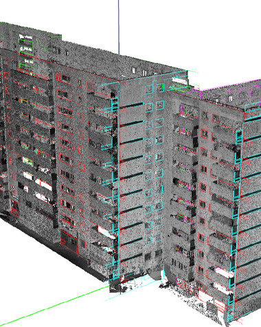 Relevé 3D d'un bâtiment