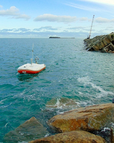 Bathymétrie au port de Cherbourg